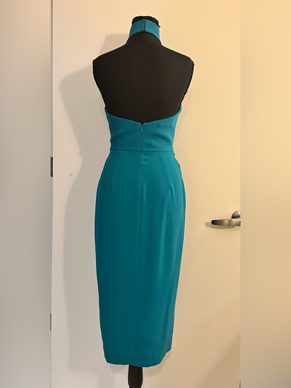 NWT Amanda Uprichard Emiliana Midi Drsss in Jade Green. Size XS. - Picture 3 of 16
